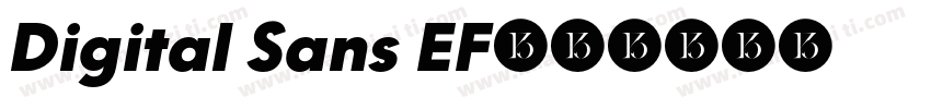 Digital Sans EF字体转换